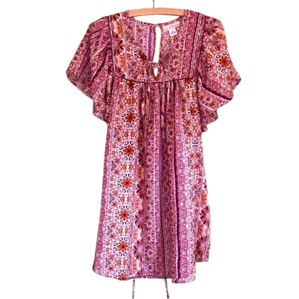 Floral Pink Mini Dress